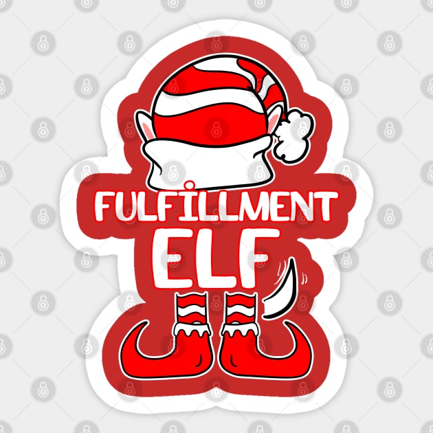Fulfillment Elf Sticker by Swagazon